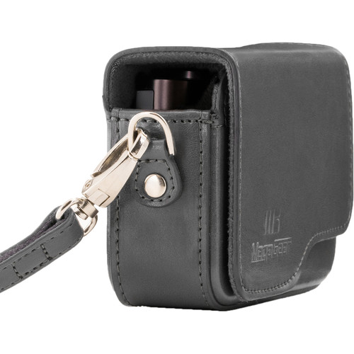 MegaGear PU Leather Camera Case with Strap for Canon PowerShot G9 X Mark II or G9 X (Gray)