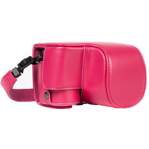MegaGear Ever Ready Case for Sony a6500 with 16-50mm Lens (Hot Pink)