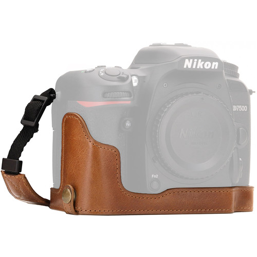 MegaGear Custodia In Pelle Sintetica Per Nikon D3500 – Ever Ready Con Accesso Alla Batteria E Al Treppiede