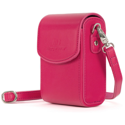 MegaGear Vertical Ever Ready PU Leather Camera Case for Canon Powershot G7 X and G7 X Mark II (Pink)