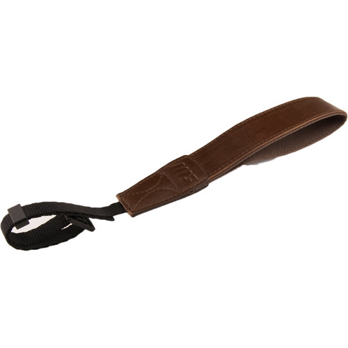 MegaGear PU Leather Wrist Strap (Dark Brown)