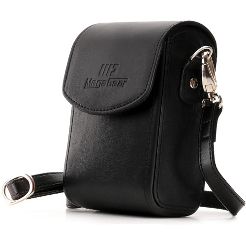 MegaGear PU Leather Case with Strap for Sony Cyber-shot DSC-RX100 VI, DSC-RX100 V, DSC-RX100 IV (Black)