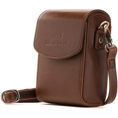 MegaGear PU Leather Case with Strap for Sony Cyber-shot DSC-RX100 VI, DSC-RX100 V, DSC-RX100 IV (Dark Brown)