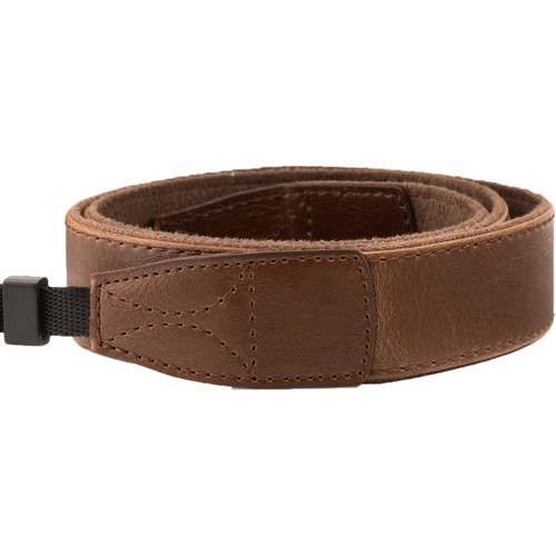MegaGear DSLR Leather Shoulder Strap (Dark Brown)