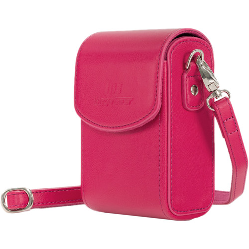 MegaGear PU Leather Case with Strap for Sony Cyber-shot DSC-RX100 VI, DSC-RX100 V, DSC-RX100 IV (Hot Pink)