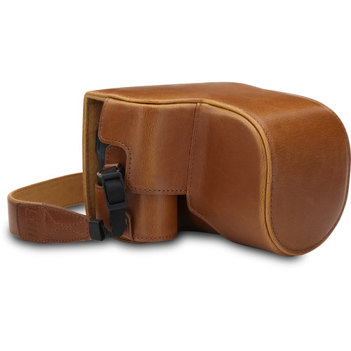 MegaGear Nikon Coolpix B600 Ever Ready PU Leather Full Camera Case (Light Brown)