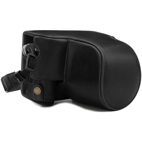 MegaGear Ever Ready Leather Camera Case for Fujifilm X-A7 (Black)