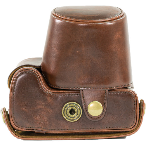 MegaGear Ever Ready PU Leather Camera Case with Strap for Panasonic Lumix DMC-FZ200 (Brown)