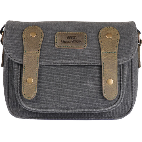 MegaGear Sequoia Canvas Camera Bag (Black-Green)