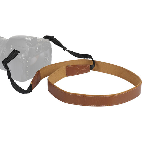 MegaGear Leather Camera Strap (Dark Brown)