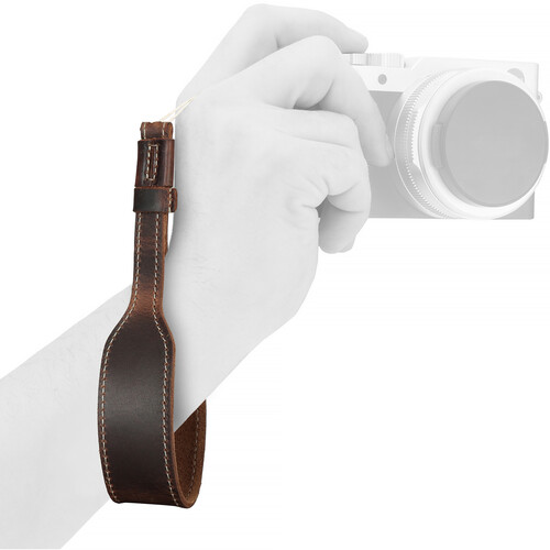 MegaGear Leather Wrist Strap (Light Brown)