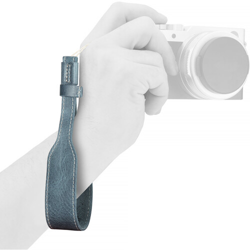 MegaGear Leather Wrist Strap (Blue)