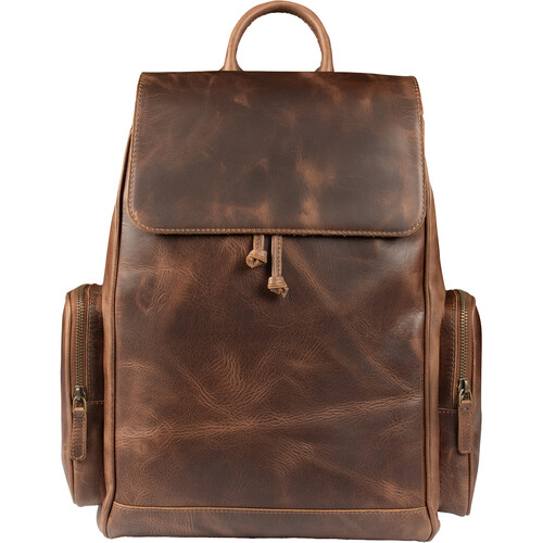 MegaGear Genuine Leather Napa Backpack (Brown)