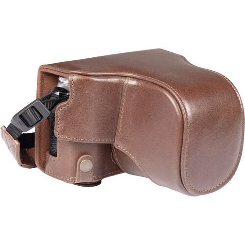 MegaGear Genuine Leather Camera Case for FUJIFILM X-M5 (Brown)