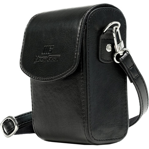 MegaGear Protective Leather Camera Case for PowerShotS120, COOLPIX P340, L28, Lumix ZS50, TZ70, ZS45, TZ57, Select Cyber-Shot (Black)