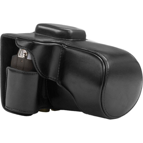 MegaGear Ever Ready PU Leather Case for Fujifilm X-T1 with 18-55mm Lens (Black)