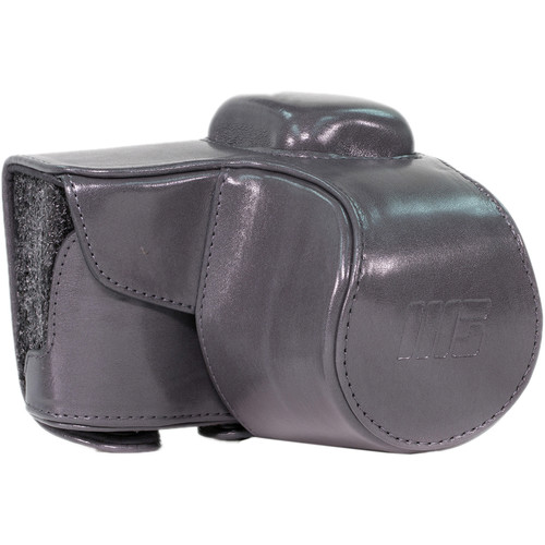 MegaGear Ever Ready PU Leather Case & Strap for Samsung NX3000 (Gray)