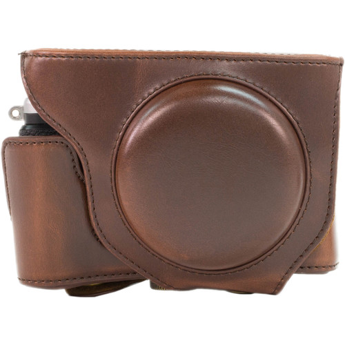 MegaGear Ever Ready  Leather Camera Case for Fujifilm X70 Digital Camera (Dark Brown)
