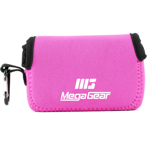 MegaGear Ultralight Neoprene Camera Case with Carabiner for Nikon COOLPIX A900 (Hot Pink)