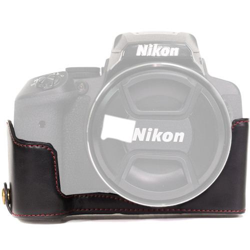 MegaGear Half-Bottom Ever Ready Case for Nikon COOLPIX P900/P900S (Black)
