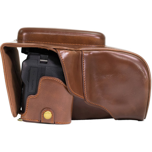 MegaGear Ever Ready Camera Case with Bottom Opening for Nikon P900/P900s (Dark Brown)