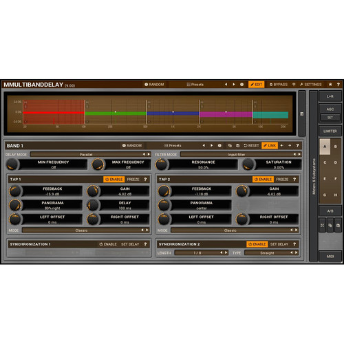 MeldaProduction MMultiBandDelay - Multiband Delay Plug-In (Download)