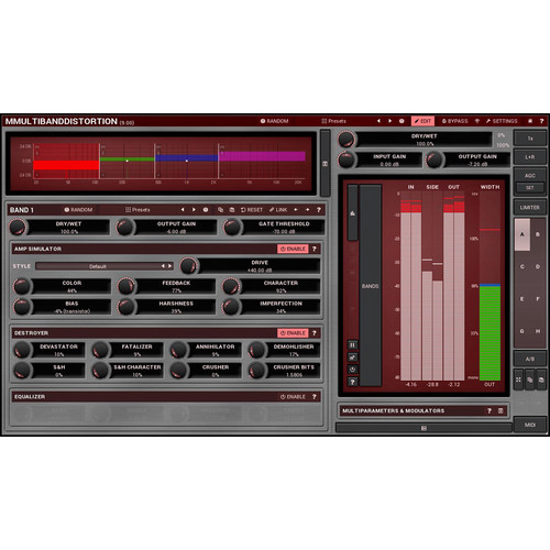 MeldaProduction MMultiBandDistortion - Digital Distortion Plug-In (Download)