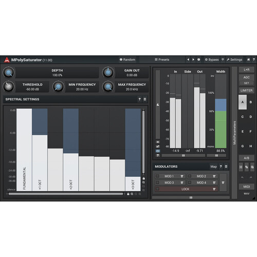 MeldaProduction MPolySaturator Spectral Saturation Plug-In (Download)