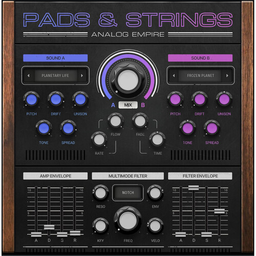 MeldaProduction Analog Empire: Pads & Strings Virtual Instrument Plug-In