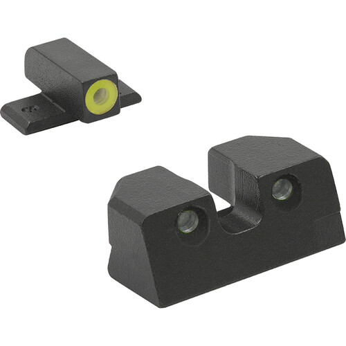 Meprolight Hyper-Bright Tritium Night Sights (FN 509, Yellow Front Ring)