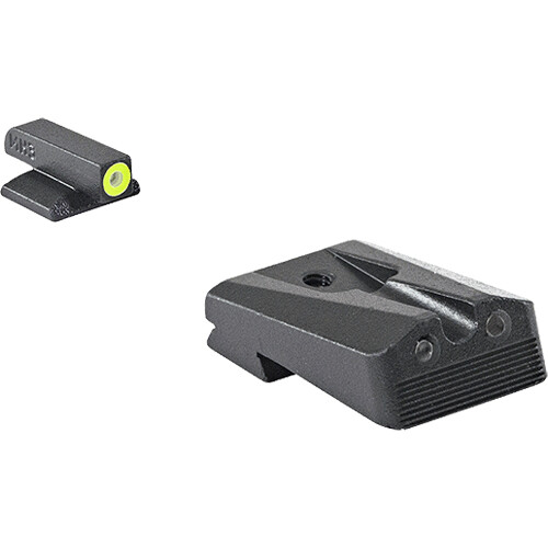 Meprolight Hyper-Bright Tritium Night Sights (Kimber 1911 Wedge, Yellow Front Ring)