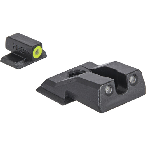 Meprolight Hyper-Bright Tritium Night Sights (Smith & Wesson M&P Shield EZ, Yellow Front Ring)