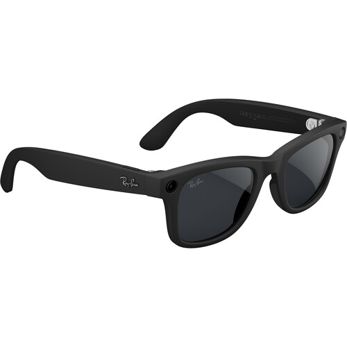 Meta Ray-Ban Wayfarer Glasses with Transitions (Matte Black, Standard, Gen 2)
