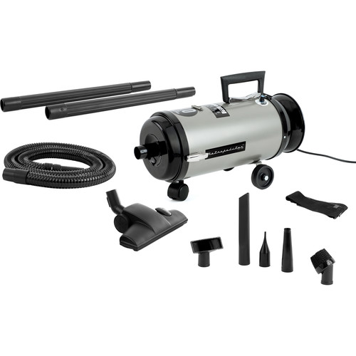 METROVAC 4.0 Php Twin Fan Motor, Variable Speed, Mini Canister With Hepa Filter, Includes 2-20" Extension Wan