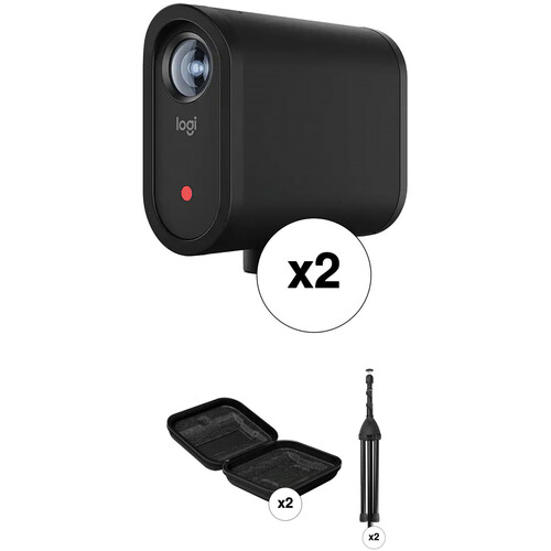 Mevo Start 2 x Live Streaming Cameras Kit with 2 x Camera Stands & Storage Cases