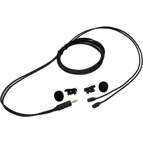 Microphone Madness MM-BSM-6 Micro Binaural Stereo Microphones with Shure Holding Clips (Black)