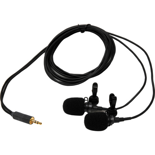 Microphone Madness MM-MCSM-1 Miniature Cardioid Stereo Microphones (100 to 16,000 Hz,Black)
