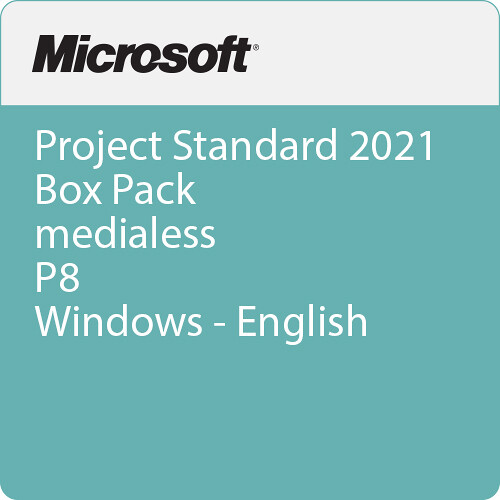 Microsoft Project Standard 2021 - Box Pack - medialess, P8 - Windows - English