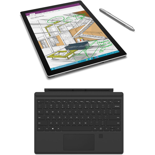 Microsoft 12.3" Surface Pro 4 128GB Multi-Touch Tablet & Onyx Type Cover Kit