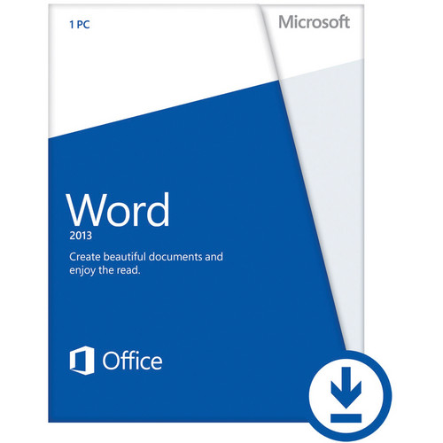 Microsoft Word Home & Student 2013 (Electronic Download)