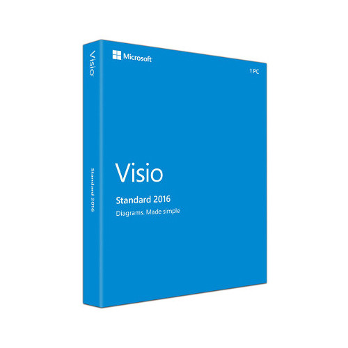 Microsoft Visio Standard 2016 for Windows (1-User License, Electronic Download)