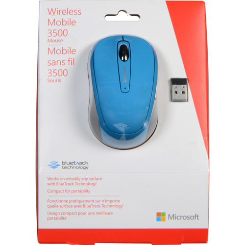 Microsoft Wireless Mobile Mouse 3500 (Cyan Blue)