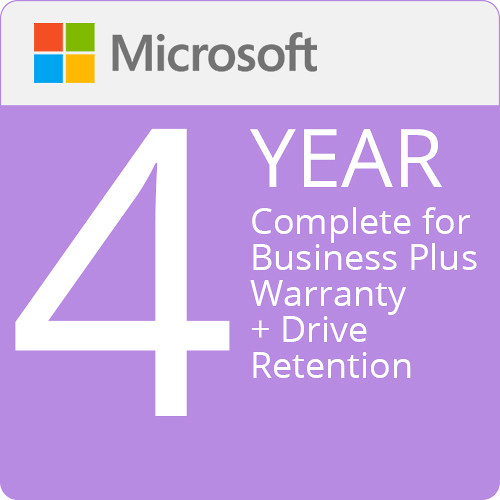 Microsoft 4-Year Complete for Business Plus for Surface Laptop 3, 4, and 5