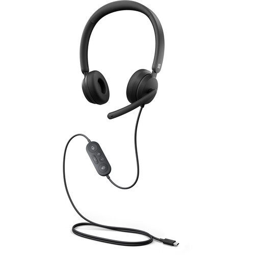 Microsoft Modern USB Type-C Wired On-Ear Headset (Retail, Black)