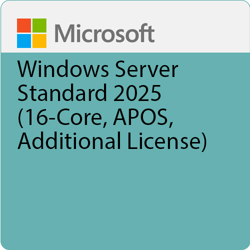 Microsoft Windows Server Standard 2025 (16-Core, APOS, Additional License)