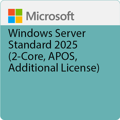Microsoft Windows Server Standard 2025 (2-Core, APOS, Additional License)
