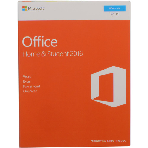 Microsoft Office Home & Student 2016 Kit for Windows (1-User License / Product Key Code / Boxed)