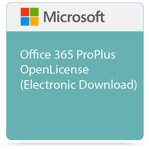 Microsoft Office 365 ProPlus Open License (1-Year, Electronic Download)