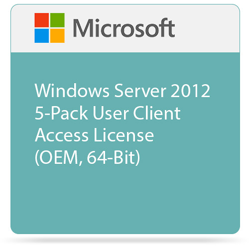Microsoft Windows Server 2012 5-Pack User Client Access License (OEM, 64-Bit)