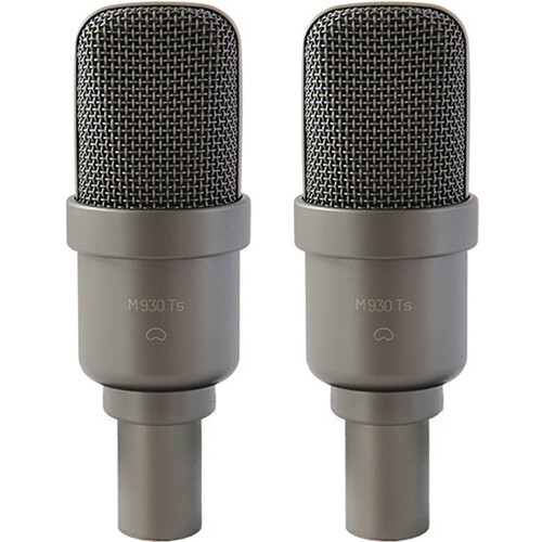 Microtech Gefell M 930 Ts Large-Diaphragm Cardioid Condenser Microphone with Output Transformer (Matched Pair, Dark Bronze)